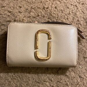 Marc Jacobs Colorblock Leather Wallet with Gold Detail